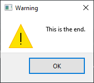 warning